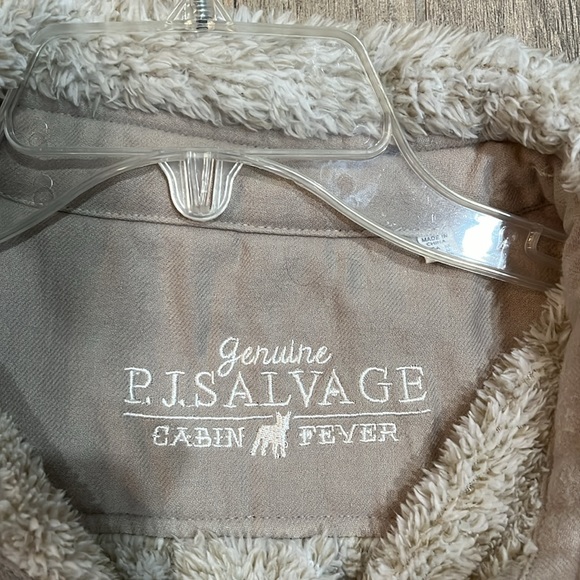 PJ Savage Cabin Fever Fleece Shirt Size Medium - Picture 3 of 4